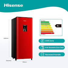 Hisense Fridge 177Lt Red
